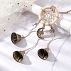 Iron Witch Bells for Door Knob for Protection HJEW-JM02203-2