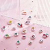 32Pcs 16 Style 3D Printed ABS Plastic Imitation Pearl Beads KY-SZ0001-42-5