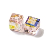 Electroplate Glass Beads EGLA-Z004-04B-03-2