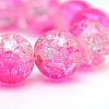 Baking Painted Crackle Glass Beads Strands X-CCG-S001-6mm-09-1