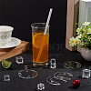 8 Sets Transparent Acrylic Blank Tumbler Topper TACR-BC0001-15-5