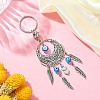 Handmade Lampwork Evil Eye Pendant Keychain KEYC-JKC00535-02-2