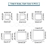60Pcs 6 Style Brass Linking Rings KK-PH0003-88-5