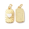 Rack Plating Brass Pendants with Jump Ring KK-F852-20G-1