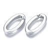 Opaque Spray Painted Acrylic Linking Rings OACR-S021-21A-B02-2