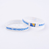 Silicone Bracelets Wristband Souvenir BJEW-TA0002-02B-1