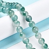 Faceted Rondelle Dyed Natural White Jade Bead Strands G-D073-01B-2