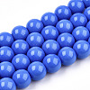 Opaque Solid Color Glass Beads Strands GLAA-T032-P4mm-11-1