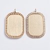 Alloy Big Pendant Cabochon Settings ALRI-TAC0001-04A-KCG-1
