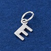 925 Sterling Silver Letter Charms STER-C012-01S-E-2