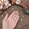 8Pcs 2 Styles Brass Micro Pave Cubic Zirconia Beads KK-BBC0024-70-3