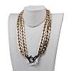 Personalized CCB Plastic Curb Chain Necklaces NJEW-JN02881-2