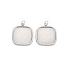 304 Stainless Steel Pendant Enamel Settings STAS-N097-129P-1