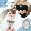 12Pcs Alloy Brooch Findings FIND-PH0027-62B-5