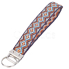 Iron with Polyester Inwrought Keychain KEYC-WH20054-011C-1