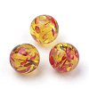 Resin Imitation Amber Beads RB660Y-8mm-2-1