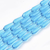 Transparent Glass Beads Strands GLAA-T009-004B-1