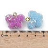 Druzy Resin Pendants RESI-M034-03-3