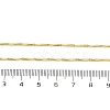 Brassl Twisted Bar Link Chain Necklaces for Men Women NJEW-G160-15G-3
