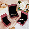 3Pcs 3 Styles PU Leather Jewelry Storage Boxes Sets with Velvet Inside CON-DC0001-05-4