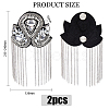 2Pcs Detachable Iron Tassel Epaulettes FIND-FH0005-43B-2