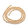 Electroplate Non-magnetic Synthetic Hematite Beads Strands G-L485-01B-LG-3