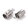 Non-Tarnish 304 Stainless Steel Cord Ends X-STAS-H124-11P-2