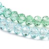 Transparent Painted Glass Beads Strands DGLA-A034-T8mm-A16-4