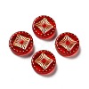Transparent Plating Acrylic Beads X-OACR-L013-034A-3