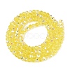 AB Color Plated Transparent Glass Rondelle Beads Strands EGLA-T029-2mm-10J-2