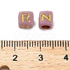 Opaque Acrylic Beads OACR-H046-01H-3