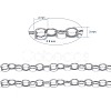 Brass Cable Chains CHC024Y-NFK-6