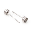 Non-Tarnish 304 Stainless Steel Stud Earring Settings STAS-L244-48B-P-2