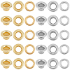 200Pcs 2 Colors Iron Grommet Eyelet Findings IFIN-GF0001-59A-1