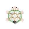 Handmade Loom Pattern Seed Beads PALLOY-MZ00118-1