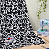 Cow Pattern Polycotton Fabric DIY-WH0504-693-4