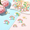 32Pcs 4 Styles Opaque Resin Cabochons CRES-YW0001-46-4