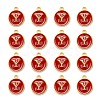 Golden Plated Alloy Enamel Charms ENAM-S118-03Y-2