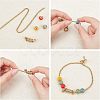 8Pcs 2 Colors 304 Stainless Steel Coil Cord Ends STAS-UN0026-64-5