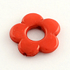 Opaque Acrylic Flower Bead Frames SACR-Q099-M67-3