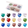 150Pcs 15 Colors Transparent Glass Beads GLAA-CD0001-09-1