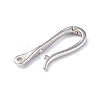 Rack Plating Brass Hook Clasps KK-E073-01P-2