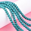 Synthetic Turquoise Beads Strands TURQ-G106-6mm-02E-4