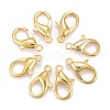 Zinc Alloy Lobster Claw Clasps X-E106-G-1