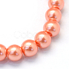 Baking Paint Pearlized Glass Pearl Round Bead Strands X-HY-Q003-6mm-77-2