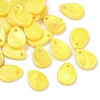 Spray Painted Natural Freshwater Shell Teardrop Charms LS-SHEL-K006-47C-1