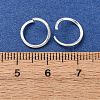 Brass Open Jump Rings KK-G604-08S-06-4
