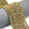 Natural Unakite Beads Strands G-P575-A12-4x2mm-01-1
