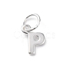 925 Sterling Silver Letter Charms STER-C012-01S-P-1