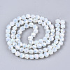 Electroplate Glass Beads Strands X-EGLA-T019-07A-2